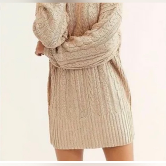 NWT Free People Womens Good As Gold Sweater Dress Size Medium - Picture 4 of 15
